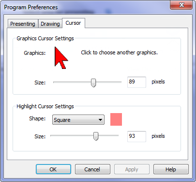 highlight cursor options